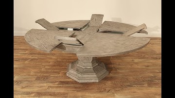 Radial Jupe Table Demo, Round Expandable Dining Table