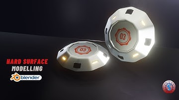 HARDSURFACE MECHANICAL PART - SCIFI SHIELD 3D MODELLING || BLENDER 2.9 || TUTORIAL#21