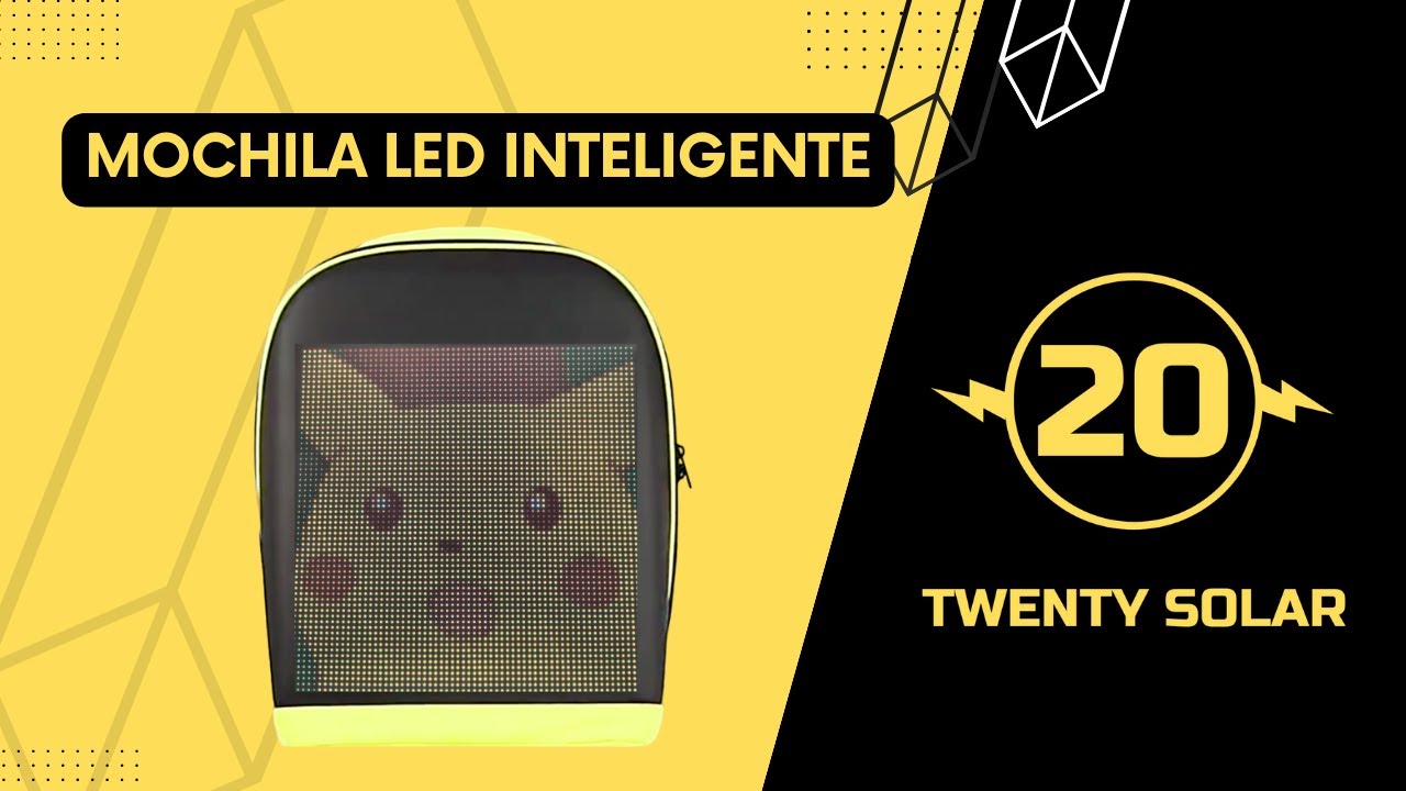 Unboxing #Mochila #LED #Inteligente Para #Laptop #Negra #SMART #BACKPACK  #APP