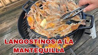 LANGOSTINOS A LA MANTEQUILLA! Deliciosa manera de cocinar unos langostinos!