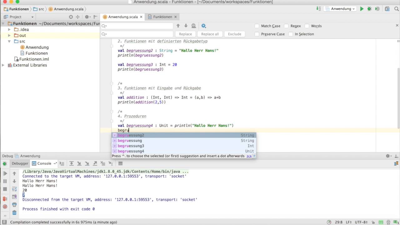 Einstieg in Scala: Funktionen - YouTube