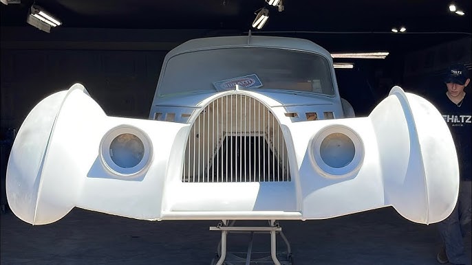 Priming the Chassis for the Bugatti Type 57 SC Atlantic Recreation - YouTube