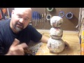 How to make a twisted Christmas Snowman from paper mache How to make a twisted Christmas Snowman from paper mache