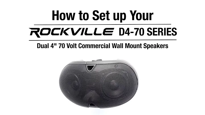 How to Set Up Your Rockville D4-70 series Dual 4" 70 Volt Commercial/Restaurant Wall Mount Speakers