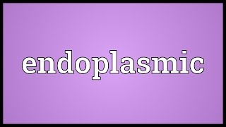 Endoplasmic Meaning