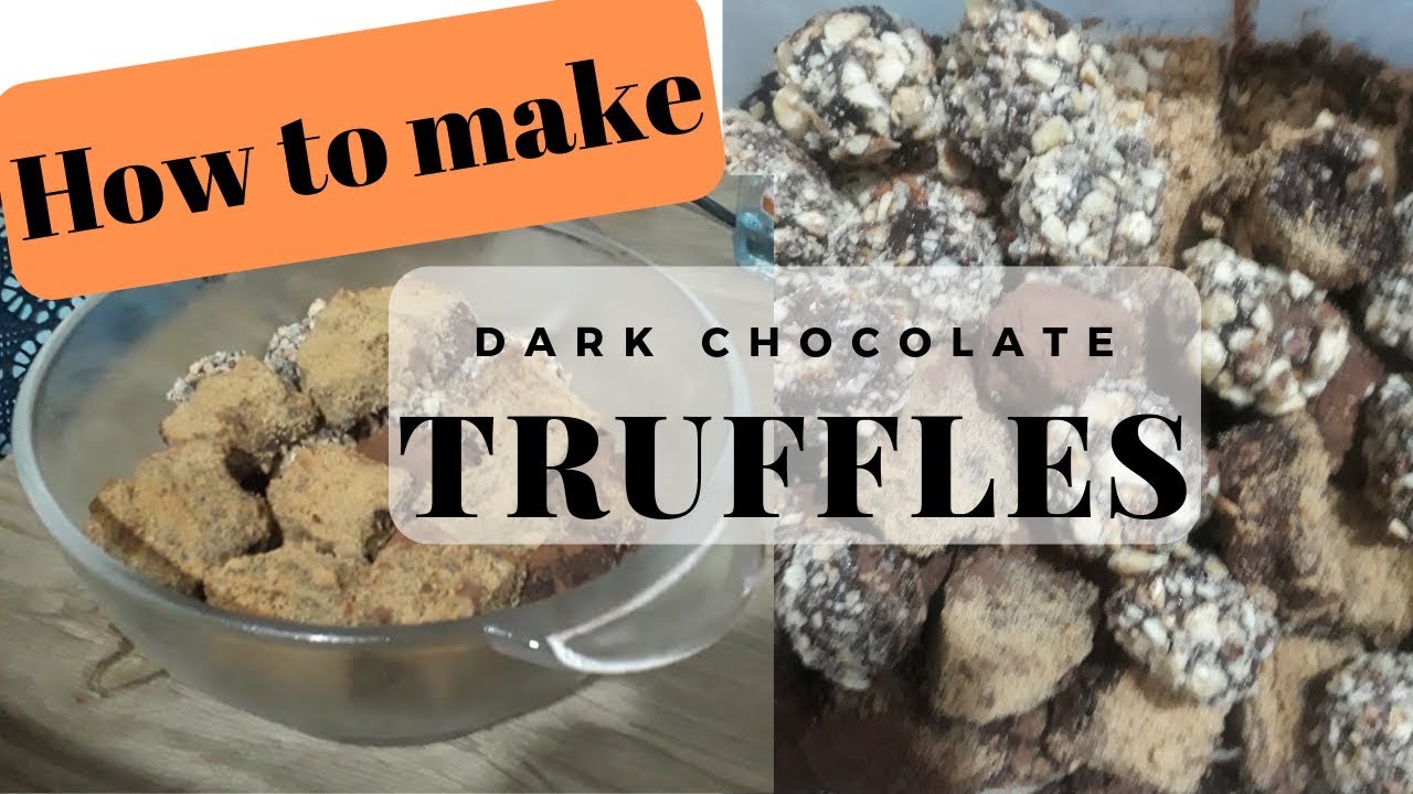 How to make Dark Chocolate Truffles the easy way YouTube
