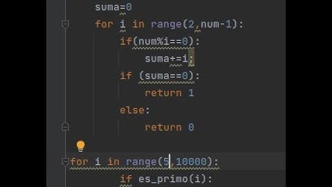 Numeros Primos en Python