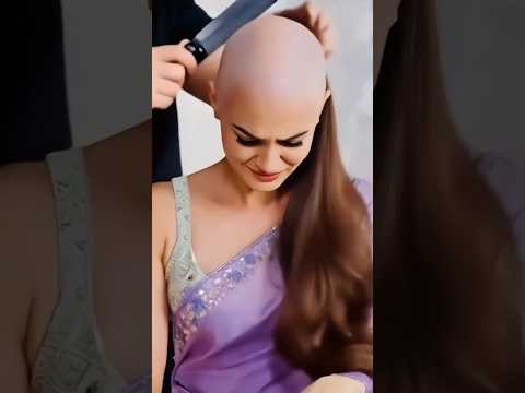 KRITI SANON - BALD HEADSHAVE - HAIRCUT - BOLLYWOOD - MOTTAI - GUNDU - ACTRESS Made using AI by HeadShave Media by Ed209