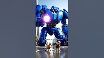 Shocking! The poor kitten Vs Bulldog VS Transformer! #shorts #cat #ai #story#kitten#autobots