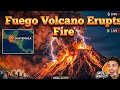 Fuego Volcano Erupts Fire In Guatemala, Stratovolcano, Cocos Plate, Indo-Pacific Ring Of Fire