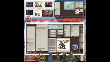 The Dragons of Stormwreck Isle in the Fantasy Grounds Unity VTT Format overview!