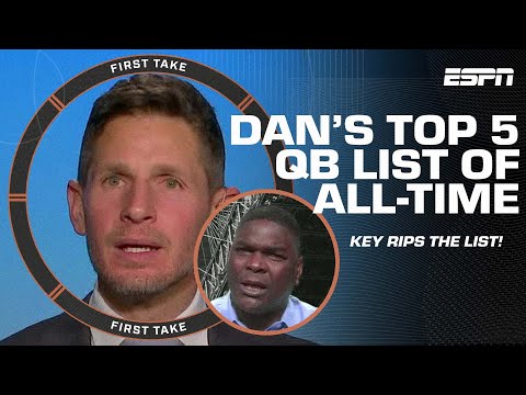 Top 5 QBs of ALL TIME?! Keyshawn calls it 'STUPIDITY' from Orlovsky! | First Take