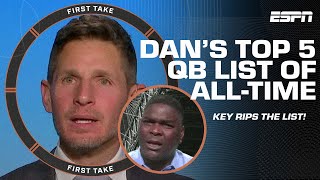 Top 5 QBs of ALL TIME?! Keyshawn calls it 'STUPIDITY' from Orlovsky! | First Take