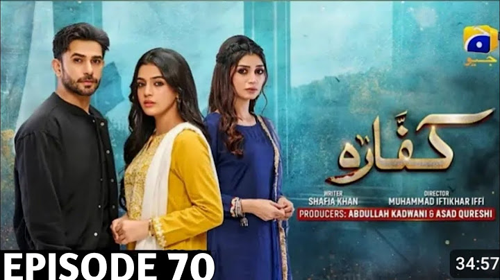 Kaffara episode 70 - [Eng sub ] - Ali Ansari - Laiba Khan - Zoya Khan 4th 2 October