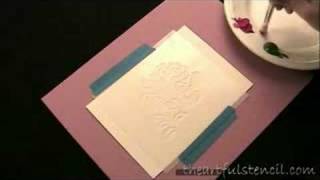 How to stencil a card