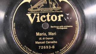 Vintage Latin Music - MARIA, MARI by Manuel Carvalho c1920 (Portuguese)