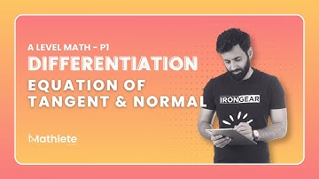 A Level Math P1 - Differentiation - Equation of Tangent and Normal (Part 2)