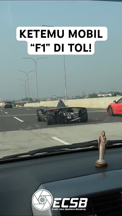 MOBIL “F1” DI JALAN TOL? (BAC Mono Ferrari 430 Scuderia Indonesia) #exoticcarsbandung #shorts