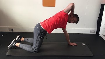 Thoracic rotation 4 point kneeling 1