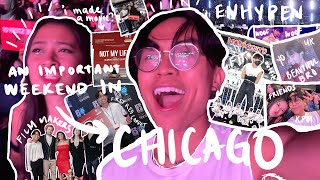 FLYING TO CHICAGO FOR ENHYPEN *life news* (MANIFESTO TOUR CONCERT VLOG) #enhypen