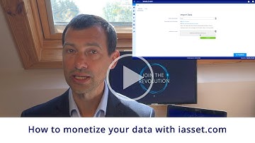 How to monetize your data with iasset.com