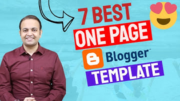 7 Best One Page Template | Professional Blogger Template | Free Premium Blogger Template 2020 Hindi