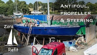 Antifouling, Steering and prop shaft -  Ep 16