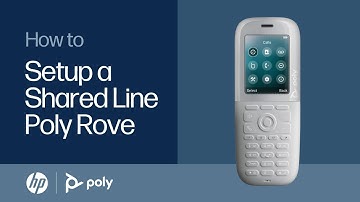 Poly Rove - How to Setup a Shared Line | HP Support