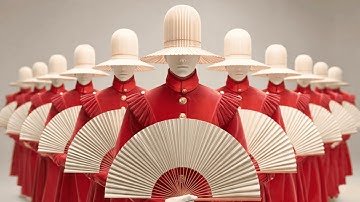 Surreal Christmas Dance Performance in Art Gallery • Surreal AI Music & Dance Video 4K