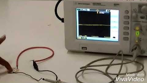 Measuring voltage of piezoelectric sensor using DSO(Digital storage oscilloscope)