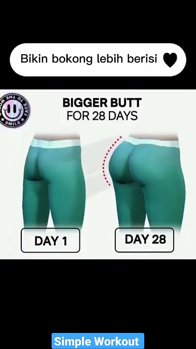 SENAM BIKIN BOKONG LEBIH BERISI#shortvideo #shorts #short #senam #senambokong#workout#simpleworkout