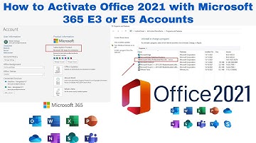 How to Activate Office 2021 with Office 365 E3 or E5 Accounts | Activate Office 2021 with Office 365