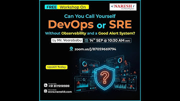 You’re NOT a Real SRE or DevOps Without Observability!  | Session - 1 | Veerababu | Naresh IT