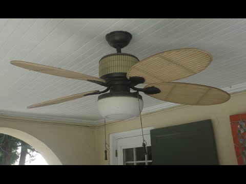 Hampton Bay Tahiti Breeze Ceiling Fan Youtube