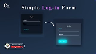 Details Simple Log-in Form With floating placeholder and light button || HTML and CSS Tutorial Guide