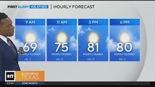 Sun, higher temps in North Texas Friday