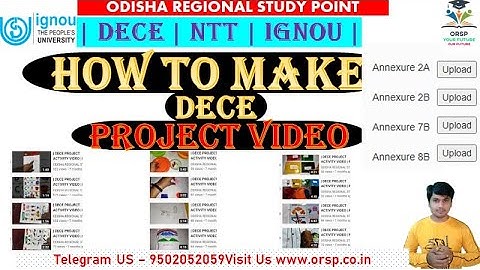 | How to make DECE Project Video | DECE4 Project Video | IGNOU | DECE4 Latest Annexure Guidelines |