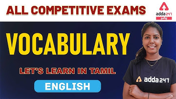 All Competitive Exams | English | Vocabulary | Let