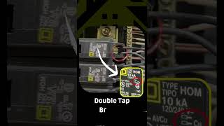 Double tap breakers #squaredbreaker #elecrrician #breaker #panel #electricians