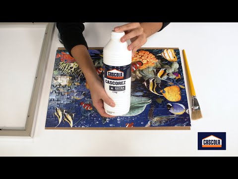 Como colar seu quebra-cabeças sem deixar vestígios de cola branca com Cascola Cascorez Extra!
