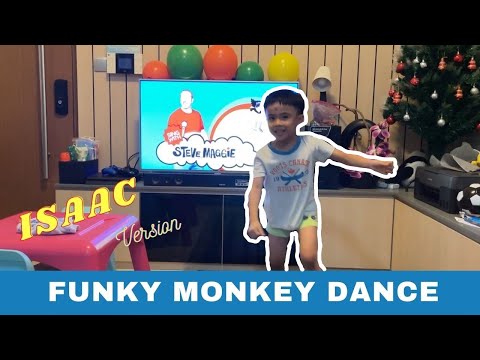 Isaac's Funky Monkey Dance version from Steve and Maggie | Steve  and Maggie Party Song