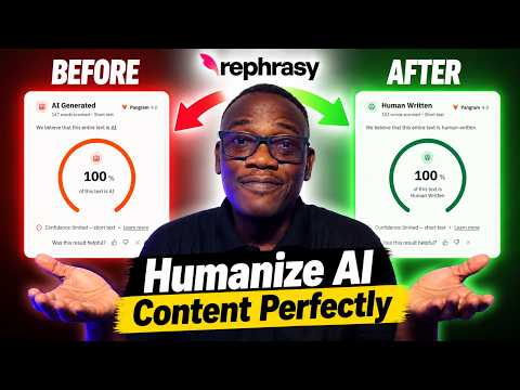 How I Humanize AI Generated Content With Rephrasy (Perfectly)