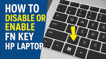 How to disable or enable fn key on hp laptop Windows