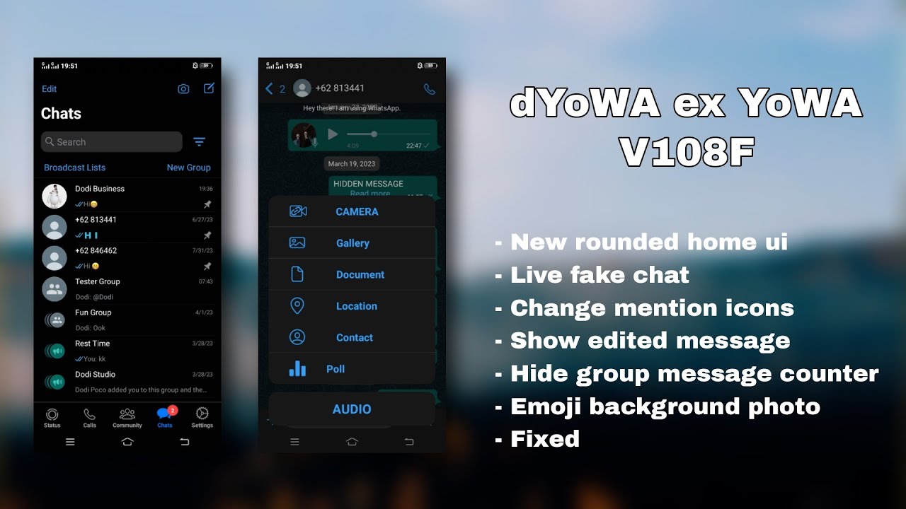 dYoWA Ex YoWA V108F new update latest version