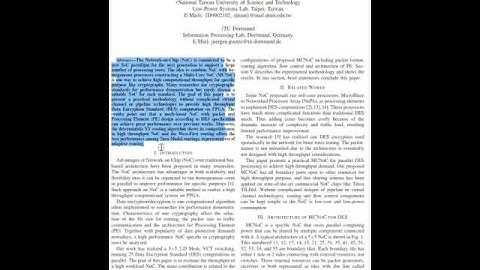 A Practical NoC Design for Parallel DES Computation