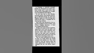 1988 Gang Ambush Pomona California .  Train Destroys Victims Car