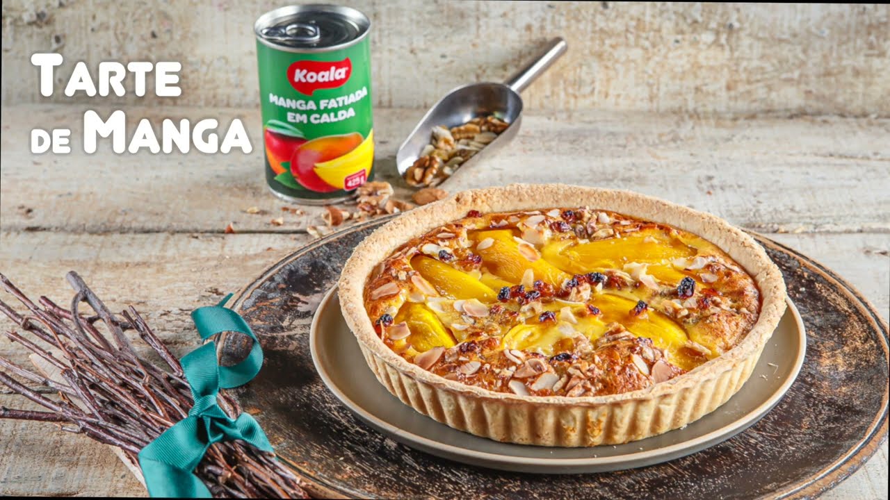 Tarte de manga com frutos secos Koala