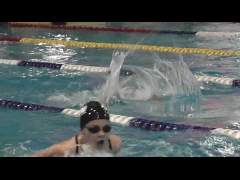 Grace Swims 100 Meter Butterfly - Nov 2016