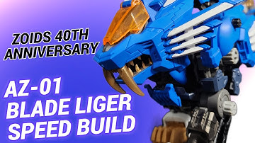 Zoids Blade Liger 40th anniversary AZ-01 Speed Build and review