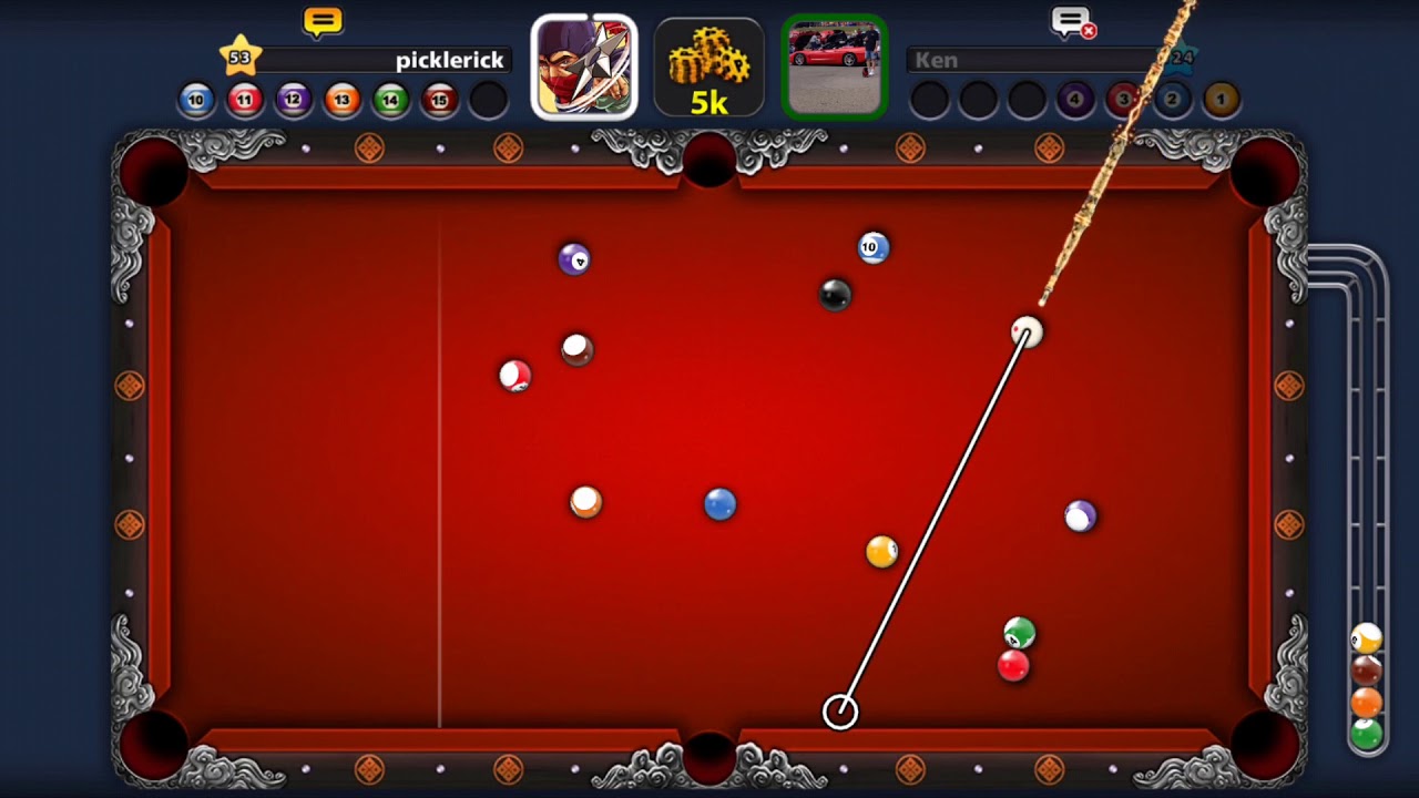 8 ball pool *epic game* against lvl 124 - YouTube
